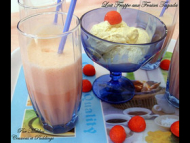 Recette lait frappé ou milkshake aux fraises tagada