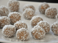 Recette coconut oatmeal almond butter balls