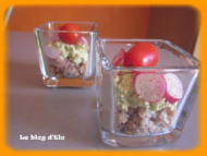 Recette verrine crabe avocat