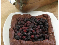 Recette brownie aux mûres et fraises