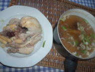 Recette soupe de coquelet au ginseng 