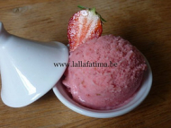 Recette glace à la fraise au fromage blanc