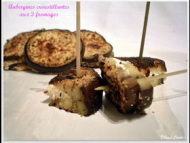 Recette aubergines croustillantes aux 2 fromages...pour un apéritif sain