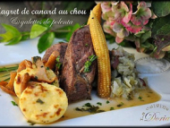 Recette magret de canard et galettes de polenta