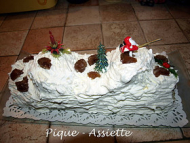 Recette buche de noël aux marrons et chantilly