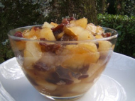 Recette compote de fruits au beurre salé et rhum 