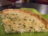 Recette quiche saveur crabe aux herbes