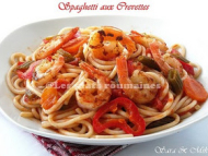 Recette spaghetti aux crevettes