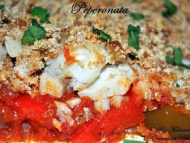 Recette peperonata ou poivronnade au filet de poisson en croûte