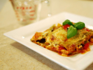 Recette lasagnes aux légumes, sauce fromage-basilic