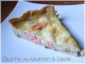 quiche au saumon et au basilic