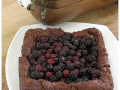 brownie aux mûres et fraises