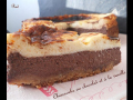 cheesecake au chocolat et à la vanille