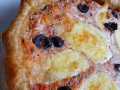 quiche tomates, mozzarella et basilic