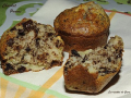 muffins petit lait, chocolat et pomme