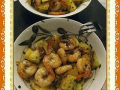 crevettes aux mangues, gingembre et citronelle