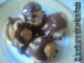 profiteroles glace vanille et sauce chocolat