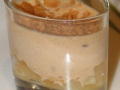 verrine poire et mousse carambars