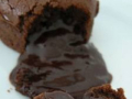 coeur fondant au chocolat et amandes, sauce à l’orange