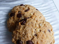 cookies pomme, flocons d’avoine et chocolat